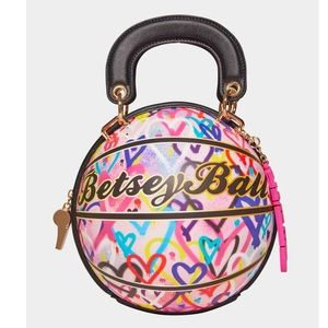 🏀 NWT BETSEY JOHNSON KITSCH BETSEY BALL CROSSBODY 🏀